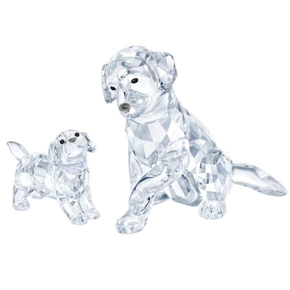 Swarovski Peaceful Countryside Labrador Family Dog Figurine Home decor - Picture 2 of 7